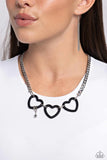 Paparazzi Heart Homage Necklace Black