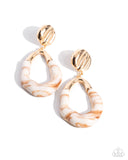 Paparazzi High-Sheen Swirls Earrings Gold