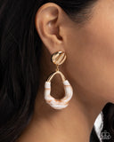 Paparazzi High-Sheen Swirls Earrings Gold