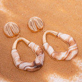 Paparazzi High-Sheen Swirls Earrings Gold