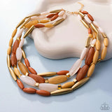 Paparazzi Milky Mambo Necklace Brown