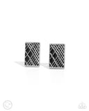 Paparazzi Crisscrossed Captain Cuff Links Black