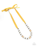 Paparazzi Exclusive Ease Necklace Yellow