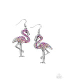 Paparazzi Flamingo Flourish Earrings Pink