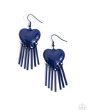Paparazzi Flirty Fringe Earrings Blue