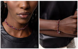 Paparazzi Terrific Trio Necklace Red & Trilling Trio Bracelet Red