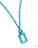 Paparazzi Metallic Movement Necklace Blue