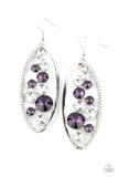 Paparazzi Rock Candy Bubbly Earrings Purple