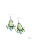 Paparazzi Rustic Revival Earrings Green