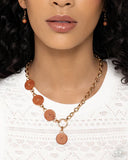 Paparazzi Savory Stone Necklace Brown
