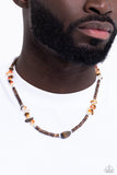 Paparazzi Stony Survivor Necklace Brown