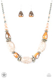 Paparazzi In Good Glazes Necklace Peach - Glitz By Lisa 