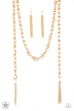 Paparazzi SCARFed for Attention Necklace Gold - Glitz By Lisa 