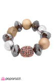 Paparazzi All Cozied Up Bracelet Copper - Glitz By Lisa 