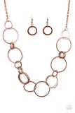 Paparazzi Follow The RINGLEADER Necklace Copper - Glitz By Lisa 