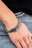 Paparazzi Charmingly Cupid Bracelet Black - Glitz By Lisa 