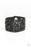 Paparazzi Crush Rush Bracelet Black - Glitz By Lisa 