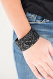 Paparazzi Crush Rush Bracelet Black - Glitz By Lisa 