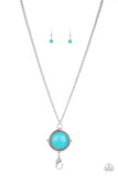 Paparazzi Desert Equinox Necklace Blue - Glitz By Lisa 