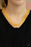 Paparazzi Put It On Ice Necklace Gold - Glitz By Lisa 