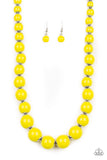 Paparazzi Everyday Eye Candy Necklace Yellow - Glitz By Lisa 