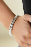 Paparazzi So She Did Bracelet White - Glitz By Lisa 