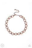 Paparazzi 90s Nostalgia Necklace Copper (Choker)