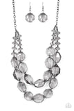 Paparazzi Icy Illumination Necklace Black