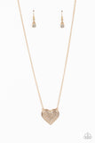 Paparazzi Spellbinding Sweetheart Necklace Gold