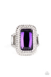 Paparazzi A Grand STATEMENT-MAKER Ring Purple - Glitz By Lisa 