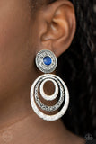 Paparazzi Bare Your Soul Earrings Blue - Glitz By Lisa 