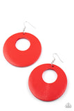 Paparazzi Island Hop Earrings Red