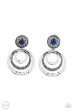 Paparazzi Bare Your Soul Earrings Blue - Glitz By Lisa 
