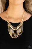 Paparazzi Flaunt Your Fringe Necklace Gold